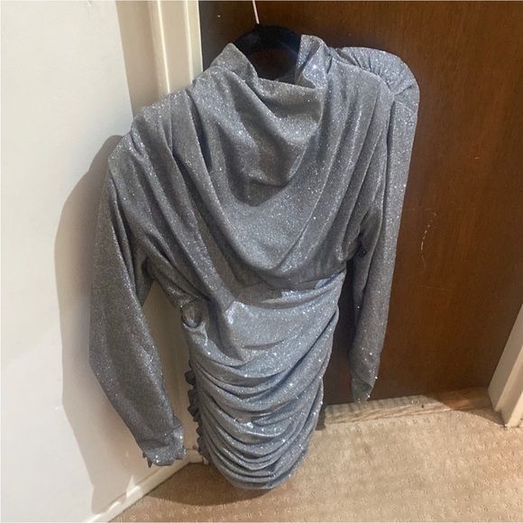 🔥HOST PICK🔥 HOUSE OF CB Irena dress sparkle RUCHED MINI DRESS - Picture 2 of 8